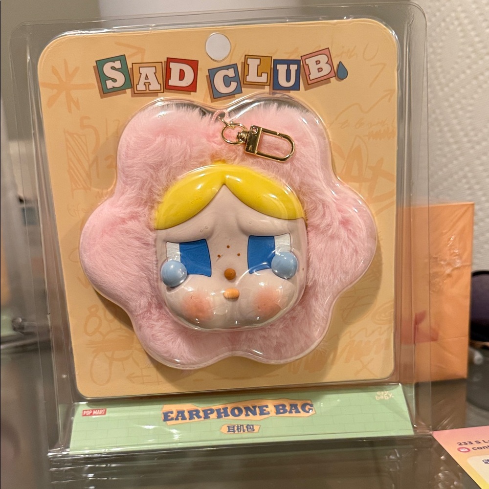 Crybaby Sad Club Pink Earphone Bag